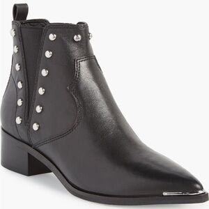 Marc Fisher Yentia Studded Black Chelsea Boots